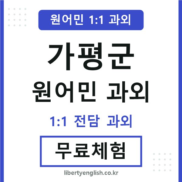 가평 원어민 과외