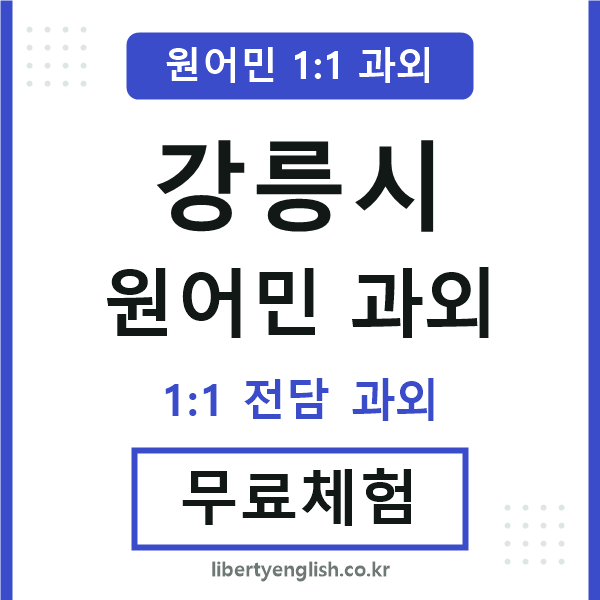 강릉 원어민 과외
