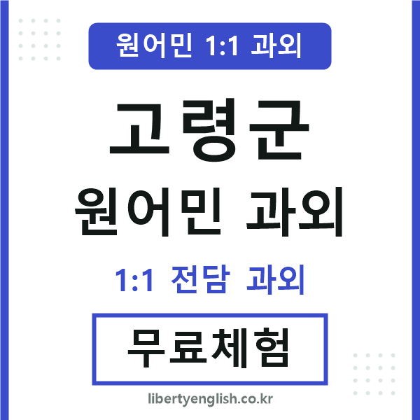 고령군 원어민 과외