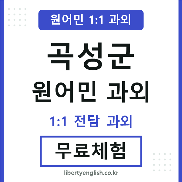 곡성군 원어민 과외