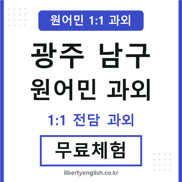 광주남구 원어민 과외