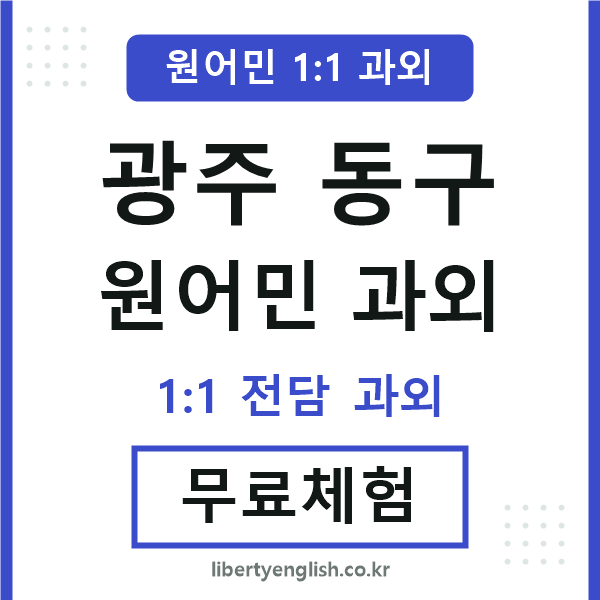 광주동구 원어민 과외