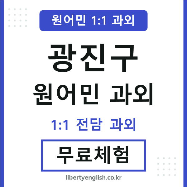 광진 원어민 과외