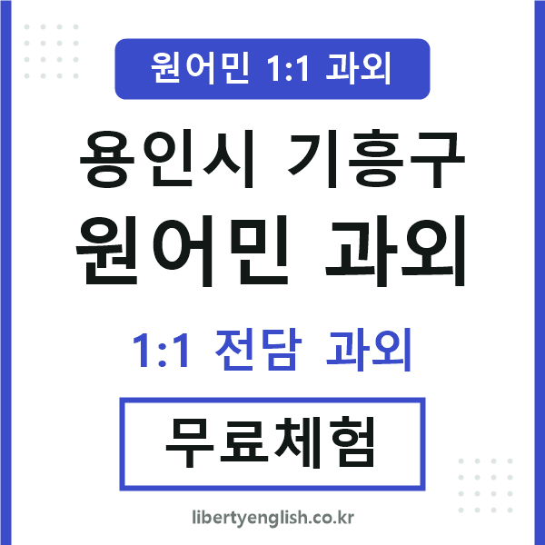 기흥구 원어민 과외