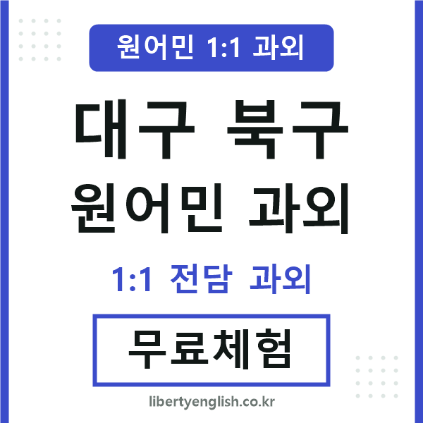 대구북구 원어민 과외