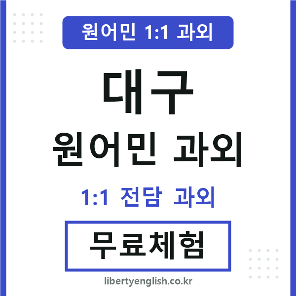 대구 원어민 과외