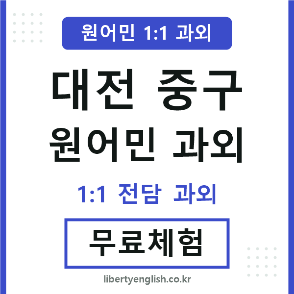 대전중구 원어민 과외