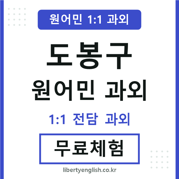 도봉구 원어민 과외