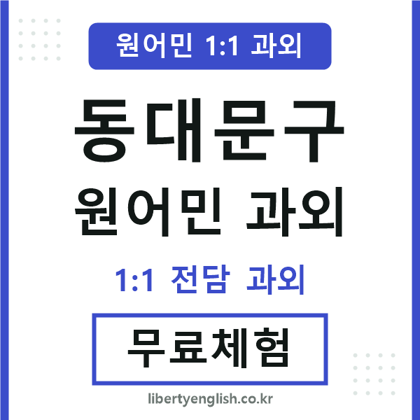 동대문구 원어민 과외