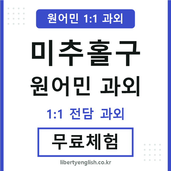 미추홀 원어민 과외