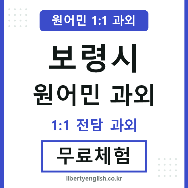 보령시 원어민 과외