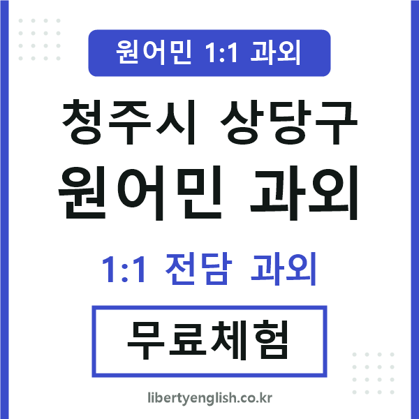 청주 원어민 과외