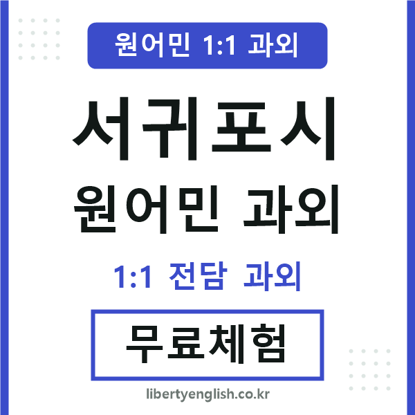서귀포시 원어민 과외
