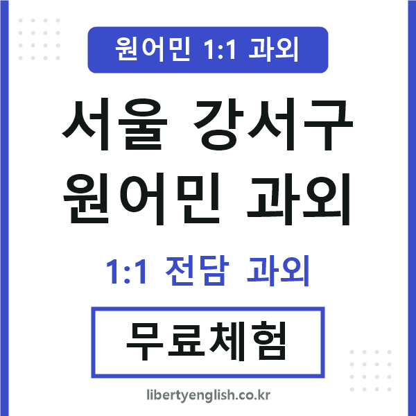 강서 원어민 과외
