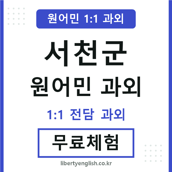 서천군 원어민 과외