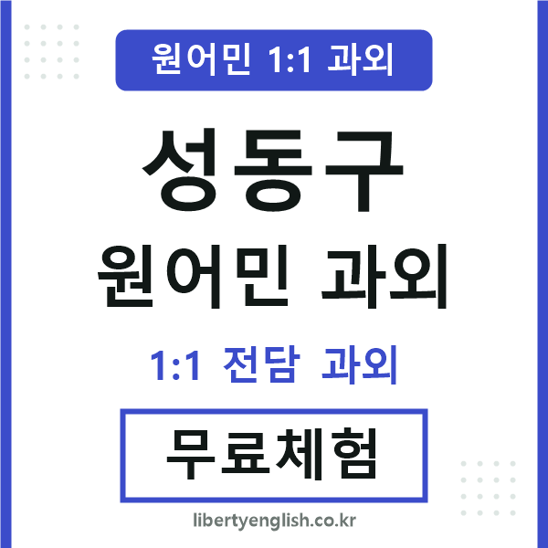 성동구 원어민 과외