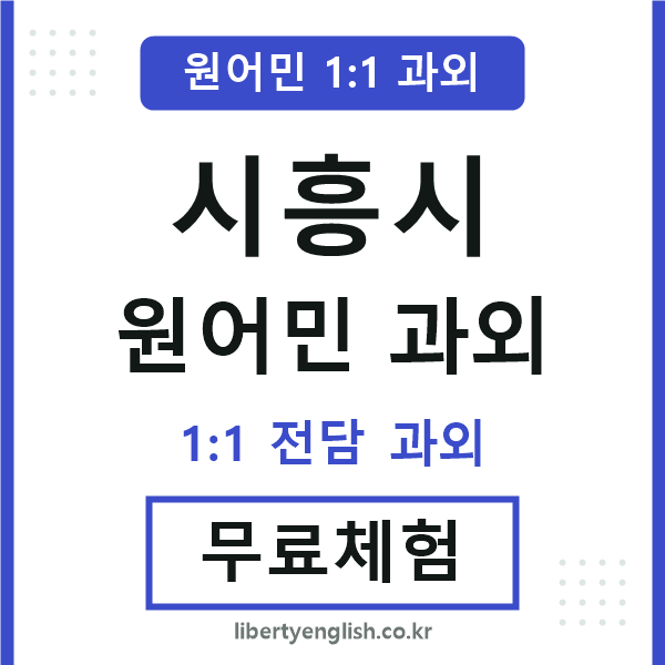 시흥 원어민 과외