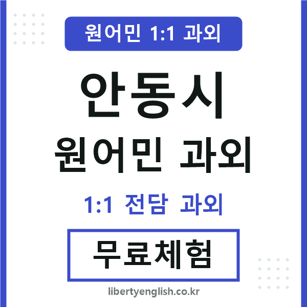 안동시 원어민 과외