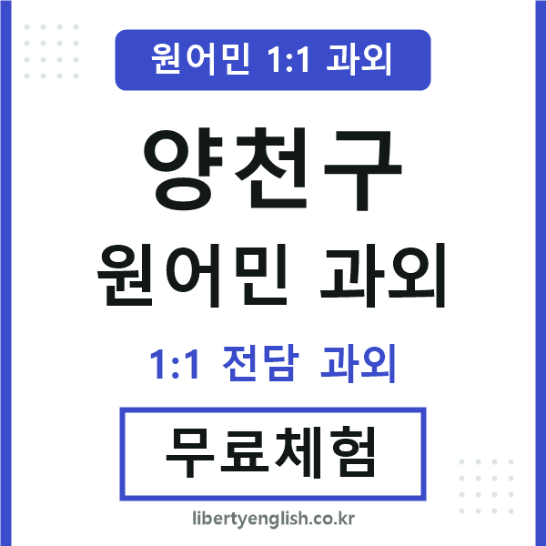 양천구 원어민 과외