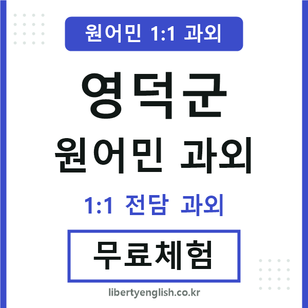영덕군 원어민 과외