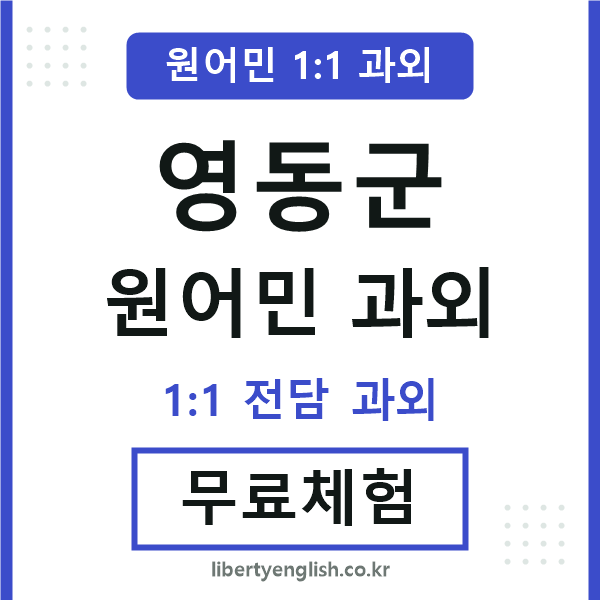 영동군 원어민 과외