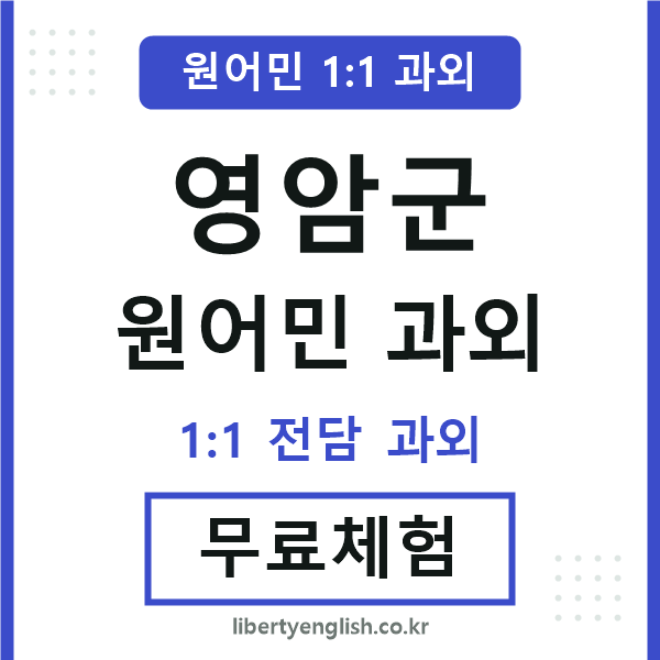 영암군 원어민 과외
