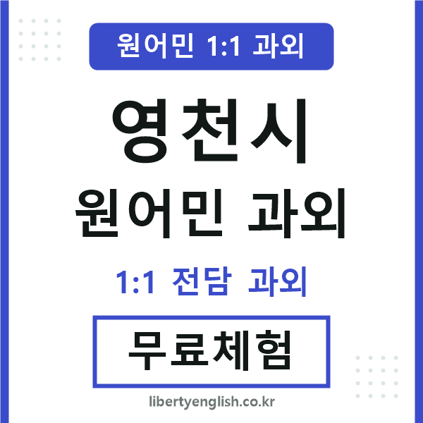 영천시 원어민 과외