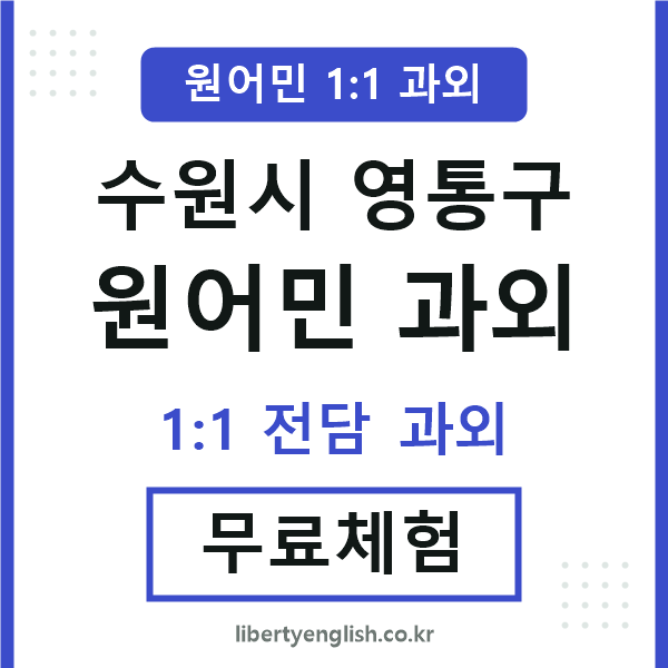 영통구 원어민 과외
