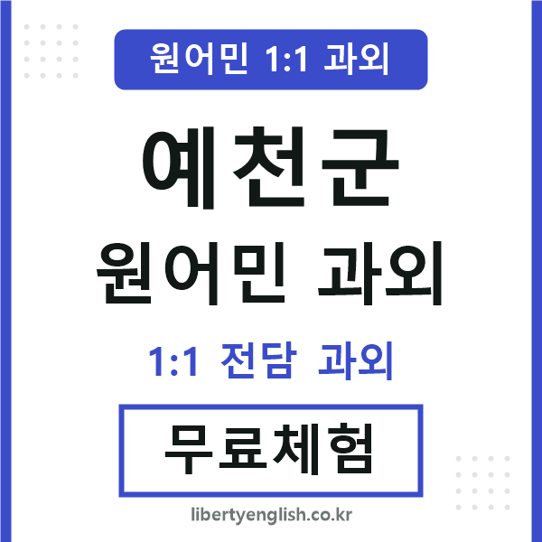 예천군 원어민 과외