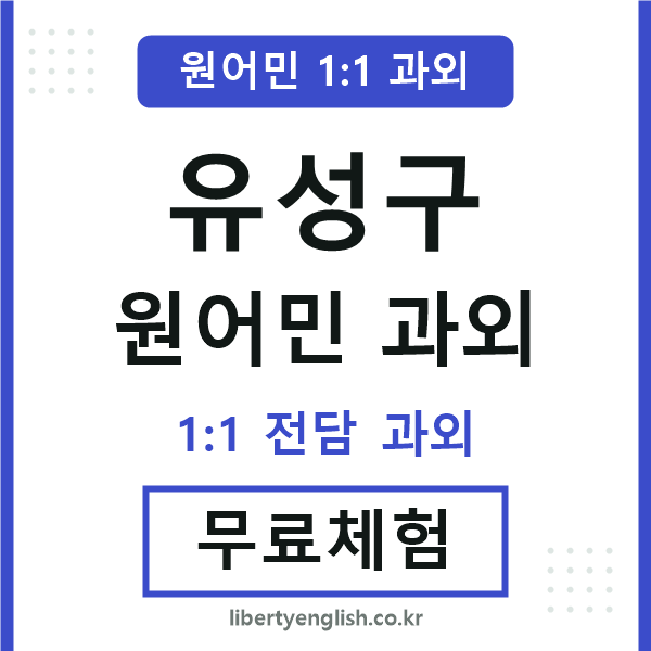 유성구 원어민 과외