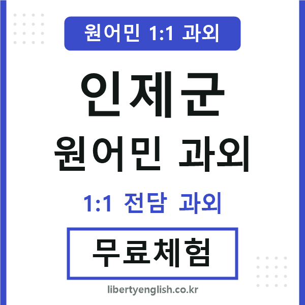 인제 원어민 과외
