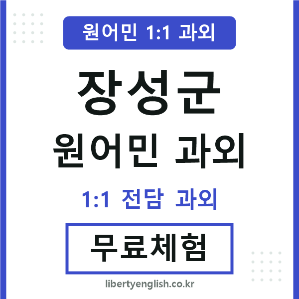 장성군 원어민 과외