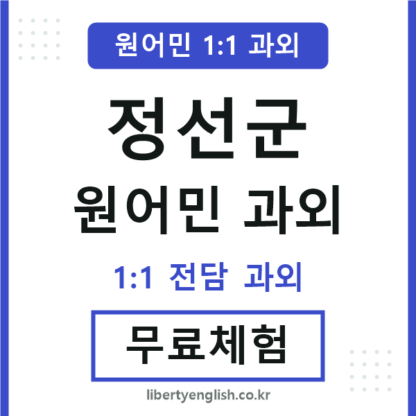 정선군 원어민 과외