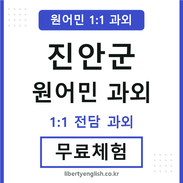 진안 원어민 과외