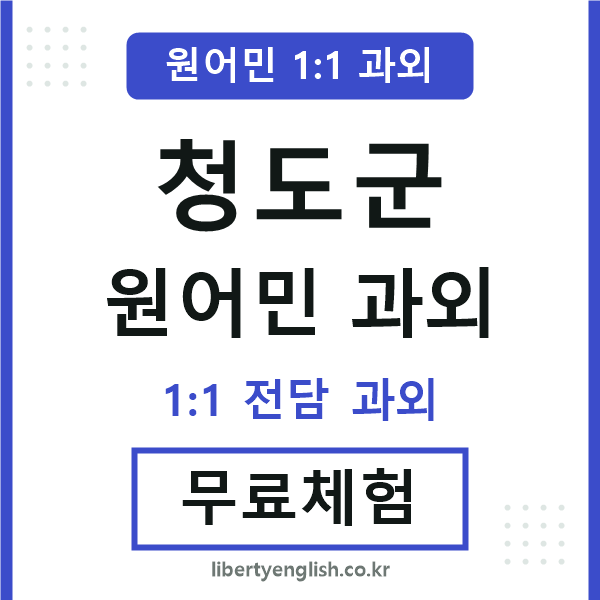 청도군 원어민 과외