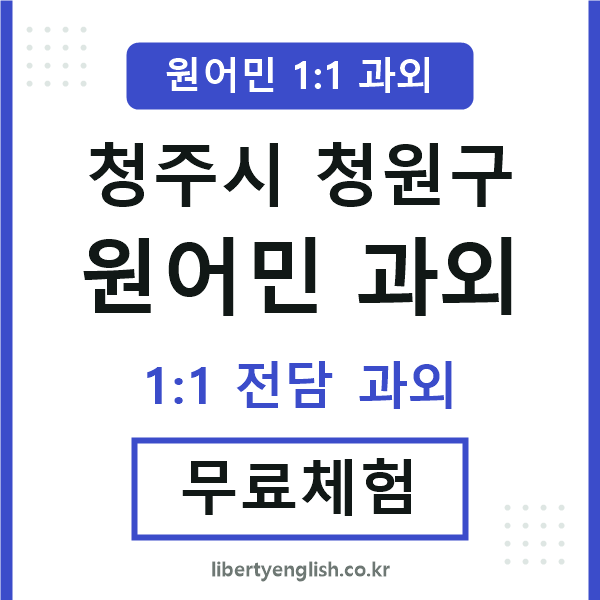 청원구 원어민 과외