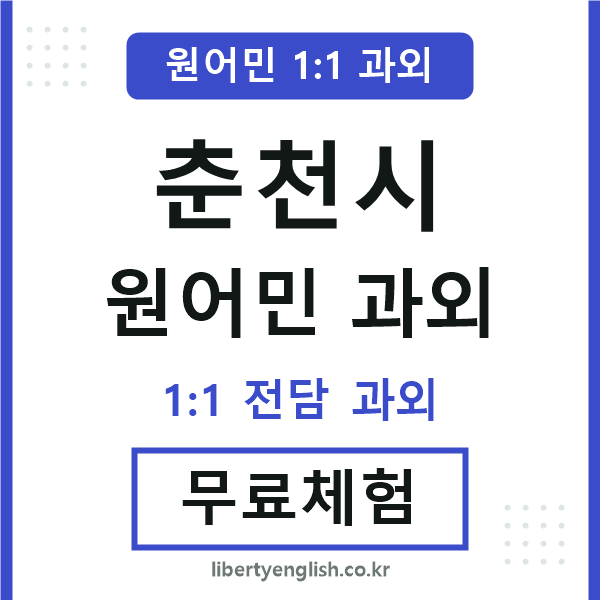 춘천 원어민 과외