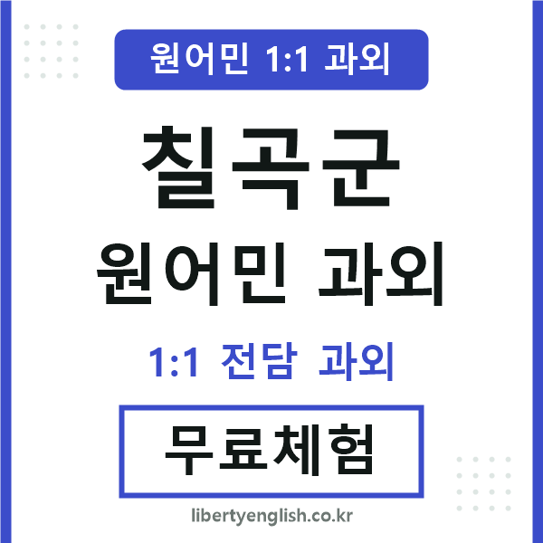 칠곡 원어민 과외