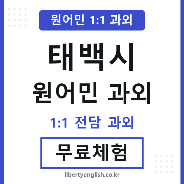 태백 원어민 과외