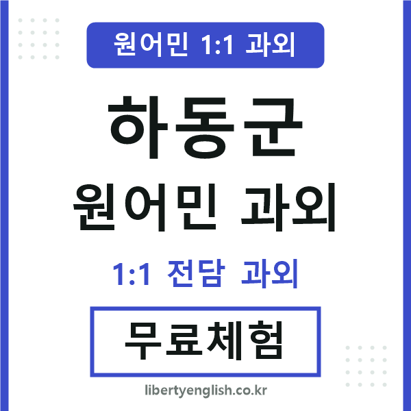하동군 원어민 과외