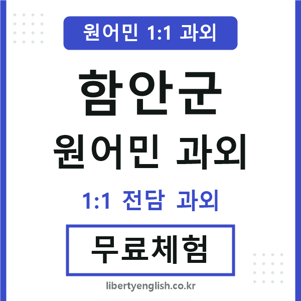 함안군 원어민 과외