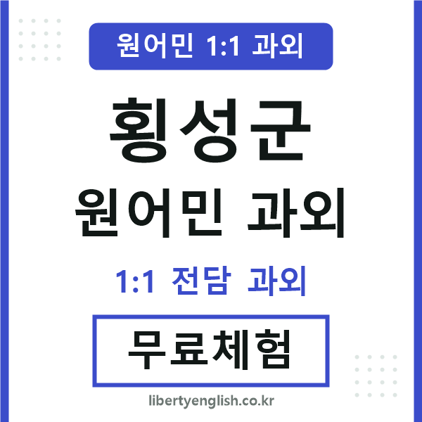 횡성군 원어민 과외