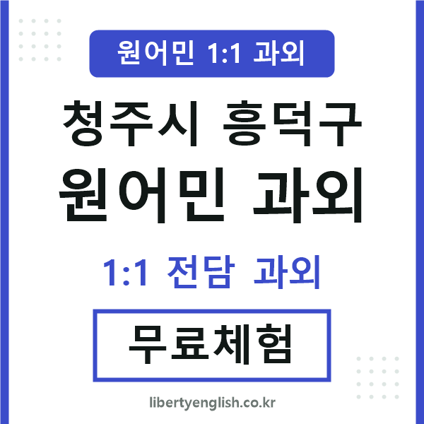 흥덕 원어민 과외